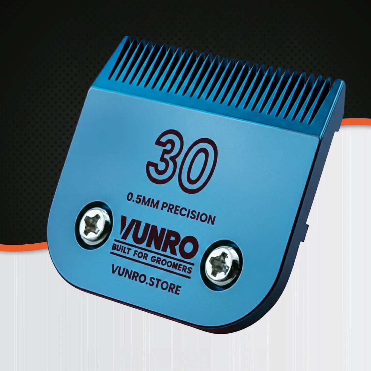 30# Blue Steel Dog Clipper Blade (0.5 mm) by VUNRO